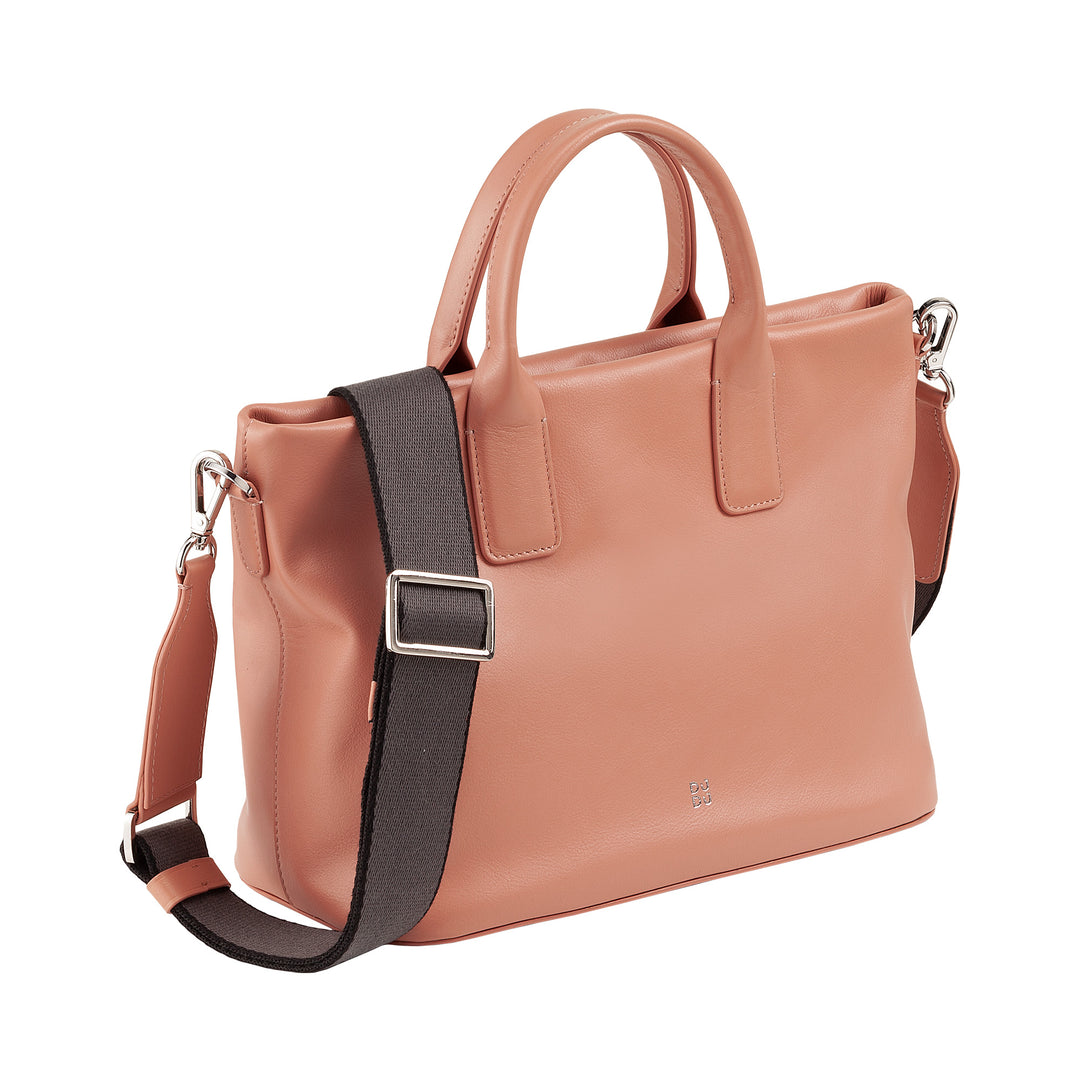 DUDU Borsa Donna a Mano in Pelle con Tracolla, Borsa Media Piccola a Spalla con Cerniera e Tracolla Staccabile, Borsetta Elegante Colorata