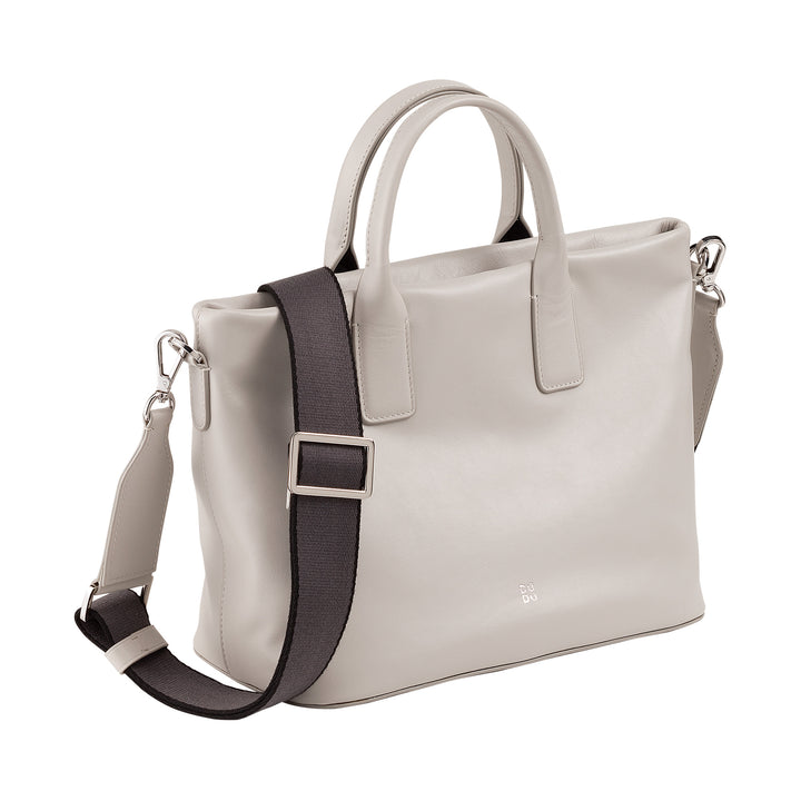 DUDU Borsa Donna a Mano in Pelle con Tracolla, Borsa Media Piccola a Spalla con Cerniera e Tracolla Staccabile, Borsetta Elegante Colorata