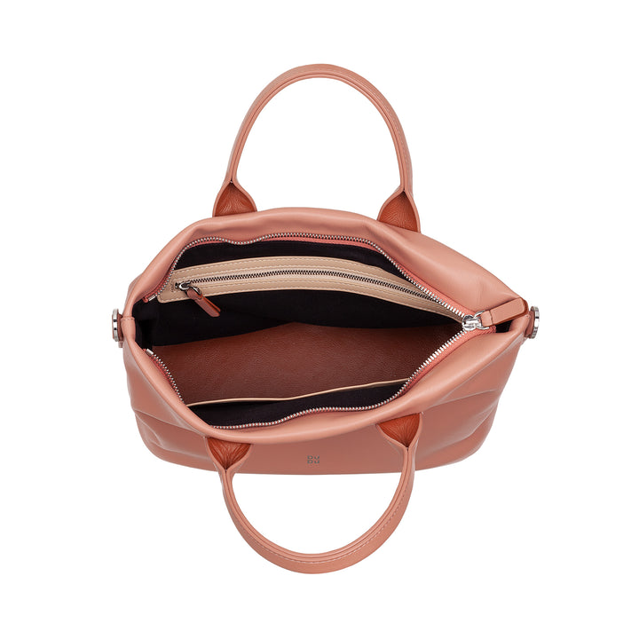 DUDU Borsa Donna a Mano in Pelle con Tracolla, Borsa Media Piccola a Spalla con Cerniera e Tracolla Staccabile, Borsetta Elegante Colorata