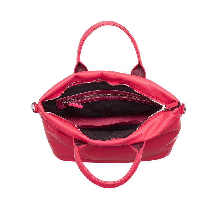 DUDU Borsa Donna a Mano in Pelle con Tracolla, Borsa Media Piccola a Spalla con Cerniera e Tracolla Staccabile, Borsetta Elegante Colorata