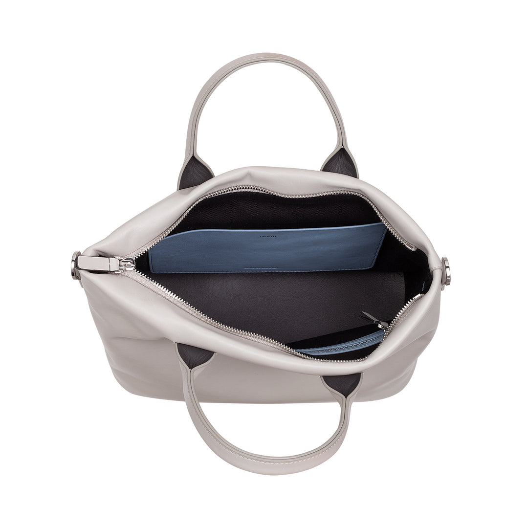 DUDU Borsa Donna a Mano in Pelle con Tracolla, Borsa Media Piccola a Spalla con Cerniera e Tracolla Staccabile, Borsetta Elegante Colorata