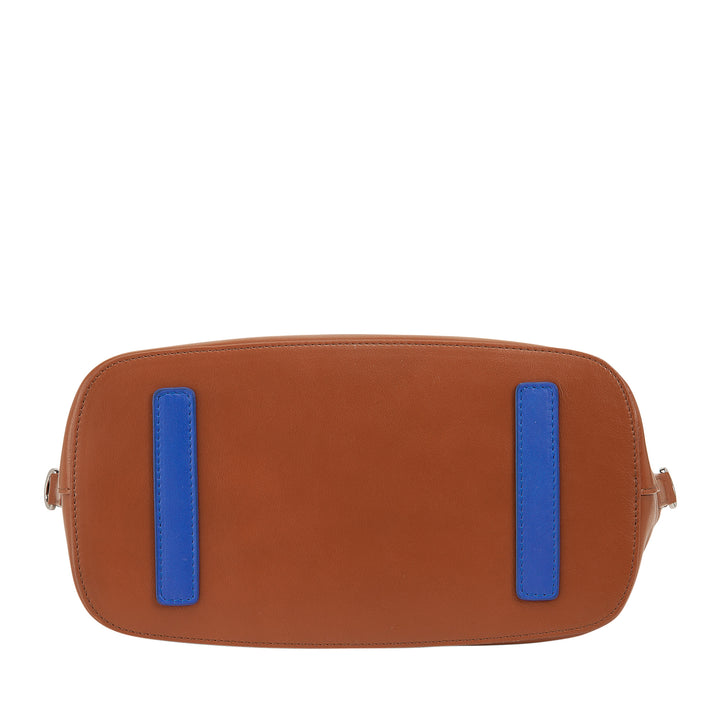 DUDU Borsa Donna a Mano in Pelle con Tracolla, Borsa Media Piccola a Spalla con Cerniera e Tracolla Staccabile, Borsetta Elegante Colorata