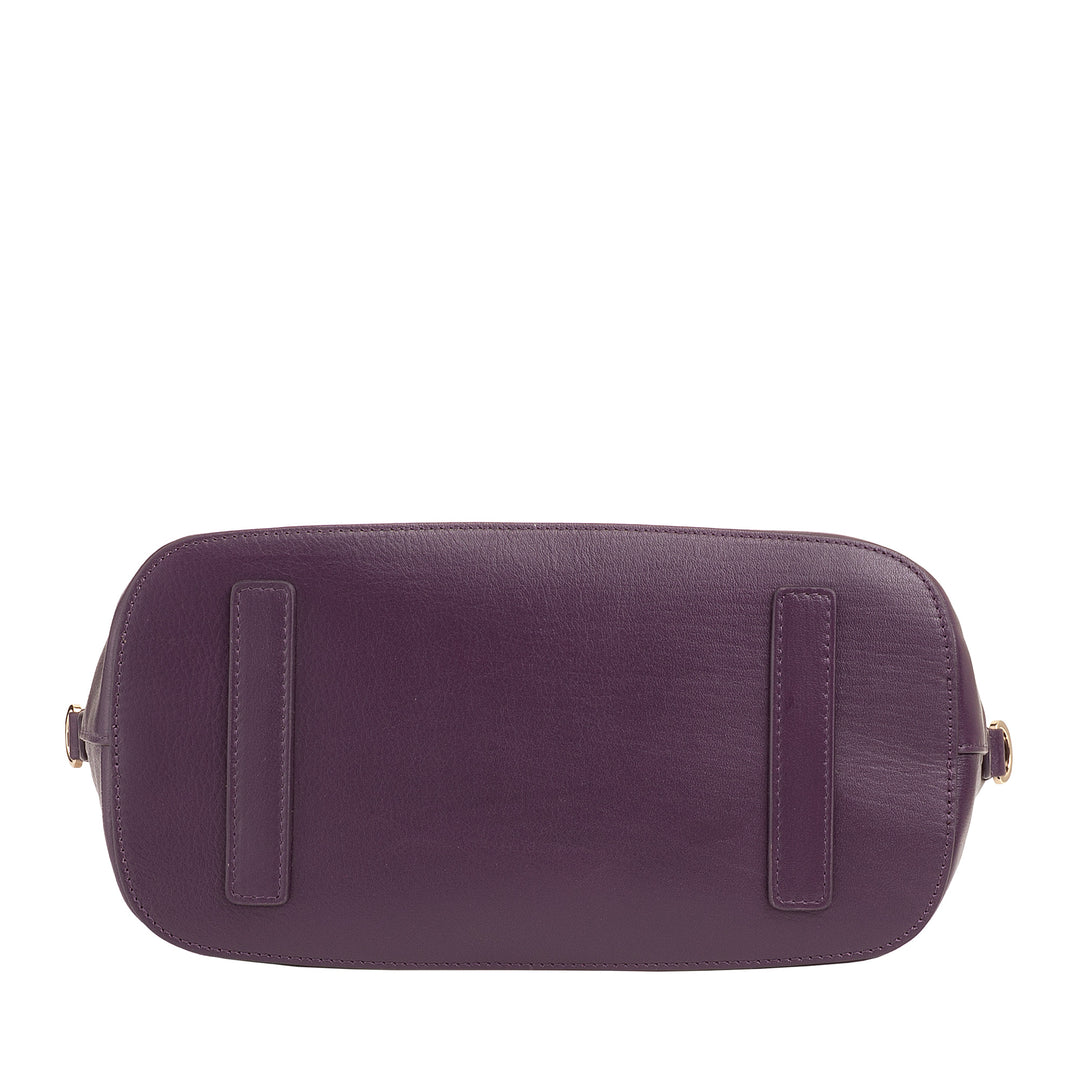 DUDU Borsa Donna a Mano in Pelle con Tracolla, Borsa Media Piccola a Spalla con Cerniera e Tracolla Staccabile, Borsetta Elegante Colorata
