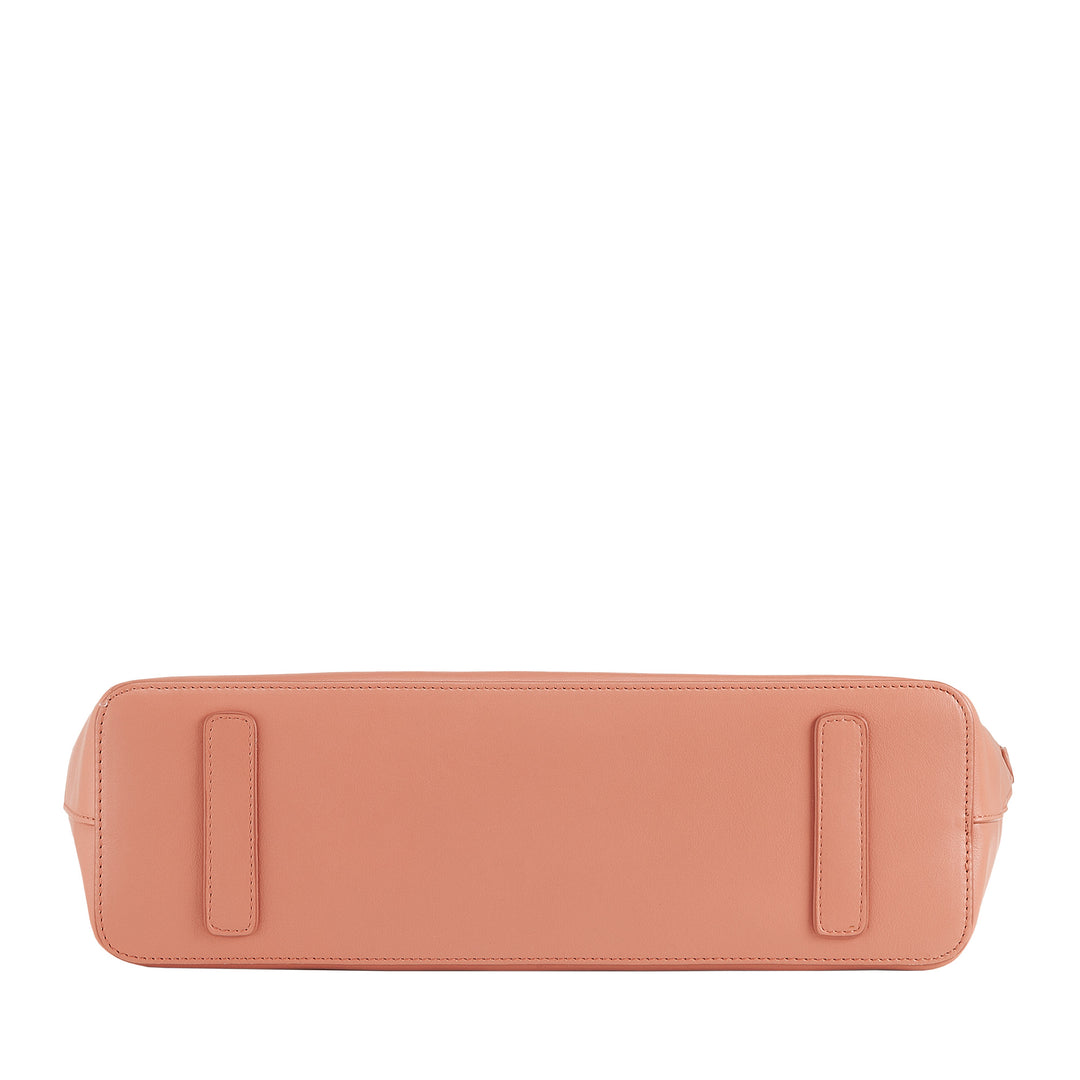 DUDU Borsa a Tracolla Spalla Elegante Donna in Vera Pelle, Borsa a Mano con Due Manici e Cerniera Zip