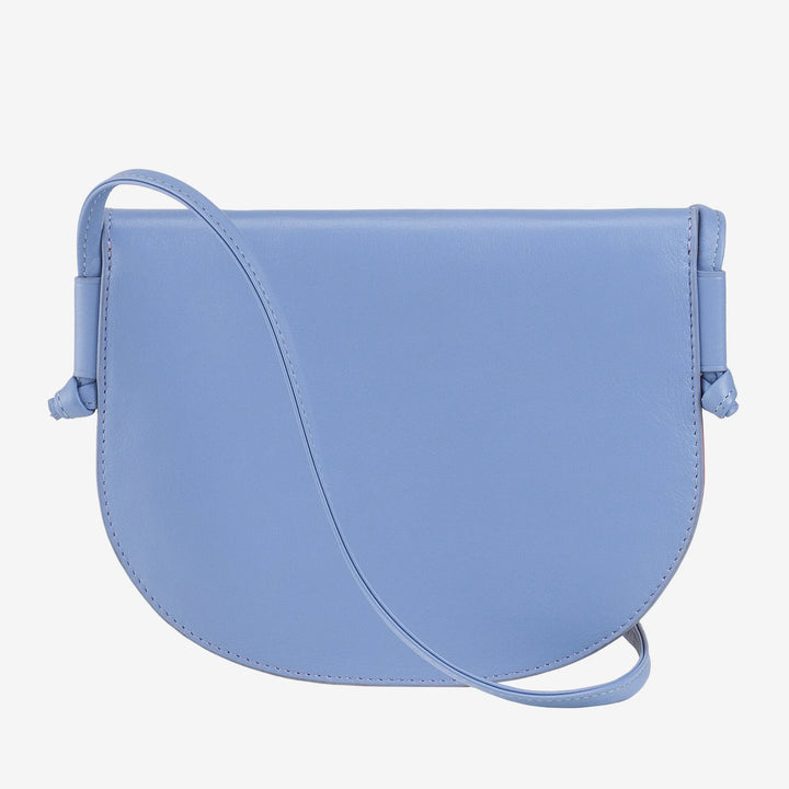 DUDU Borsa a Tracolla Donna Piccola in Pelle, Borsetta Design Sottile Compatta con Chiusura a Bottone, Tracolla Regolabile