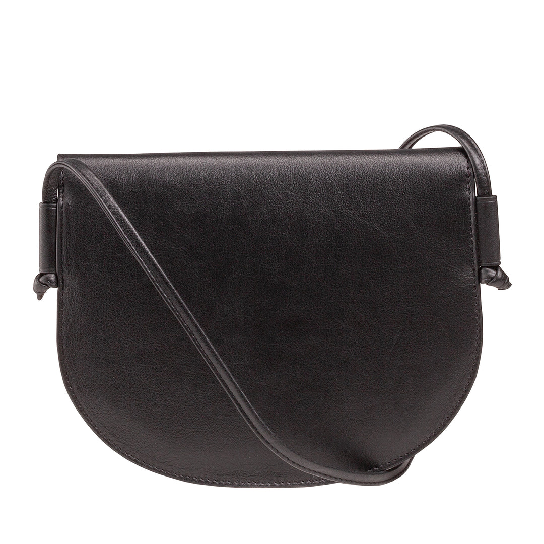 DUDU Borsa a Tracolla Donna Piccola in Pelle, Borsetta Design Sottile Compatta con Chiusura a Bottone, Tracolla Regolabile