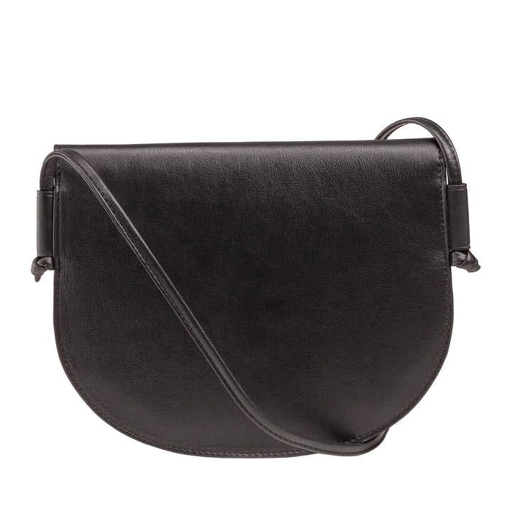 DUDU Borsa a Tracolla Donna Piccola in Pelle, Borsetta Design Sottile Compatta con Chiusura a Bottone, Tracolla Regolabile