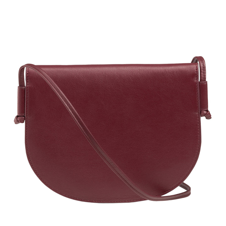 DUDU Borsa a Tracolla Donna Piccola in Pelle, Borsetta Design Sottile Compatta con Chiusura a Bottone, Tracolla Regolabile