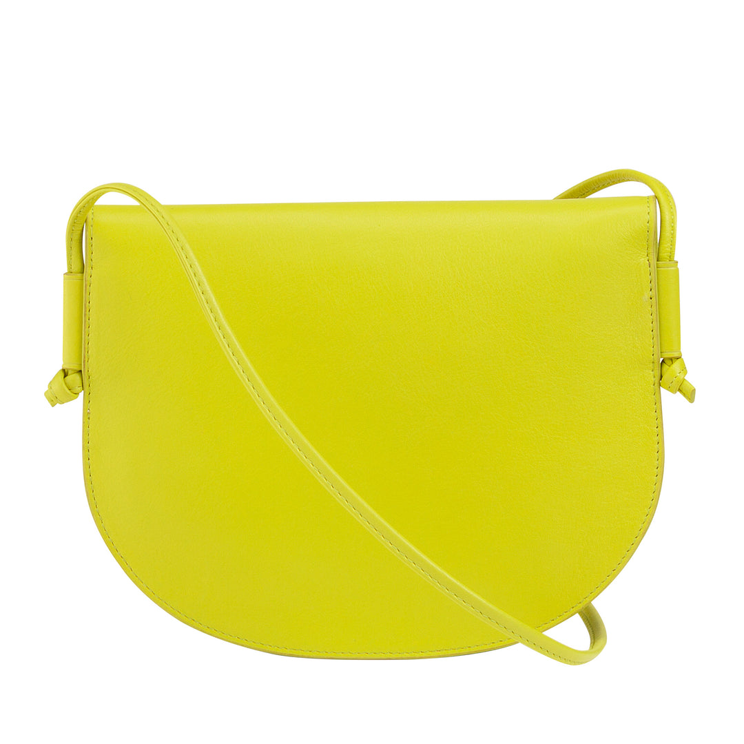 DUDU Borsa a Tracolla Donna Piccola in Pelle, Borsetta Design Sottile Compatta con Chiusura a Bottone, Tracolla Regolabile