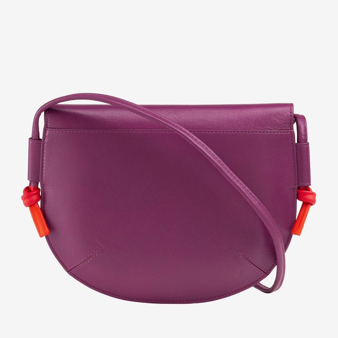 DUDU Borsa Donna a Tracolla con Patta in Vera Pelle, Piccola Borsetta a Spalla con Pattina a Bottone Magnetico, Borsa