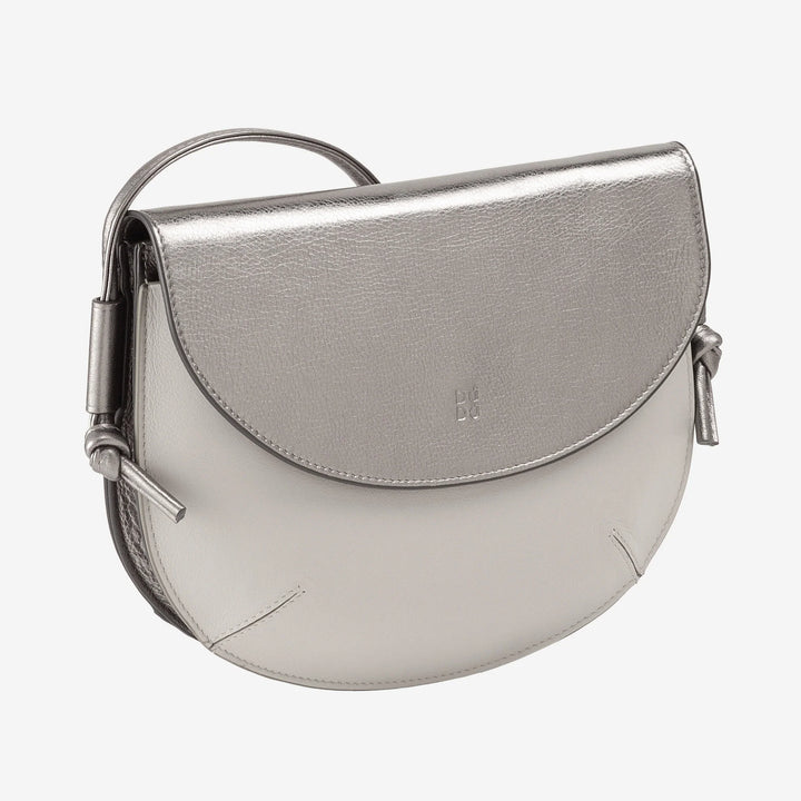 DUDU Borsa Donna a Tracolla con Patta in Vera Pelle, Piccola Borsetta a Spalla con Pattina a Bottone Magnetico, Borsa