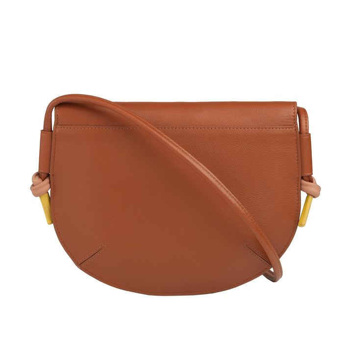 DUDU Borsa Donna a Tracolla con Patta in Vera Pelle, Piccola Borsetta a Spalla con Pattina a Bottone Magnetico, Borsa
