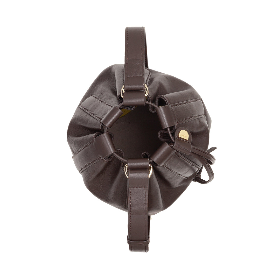 DUDU Borsa a Secchiello Donna in Pelle Grande con Tracolla Regolabile e Chiusura a Coulisse – Borsa Elegante, Spaziosa e Pratica per Uso Quotidiano e Occasioni Speciali