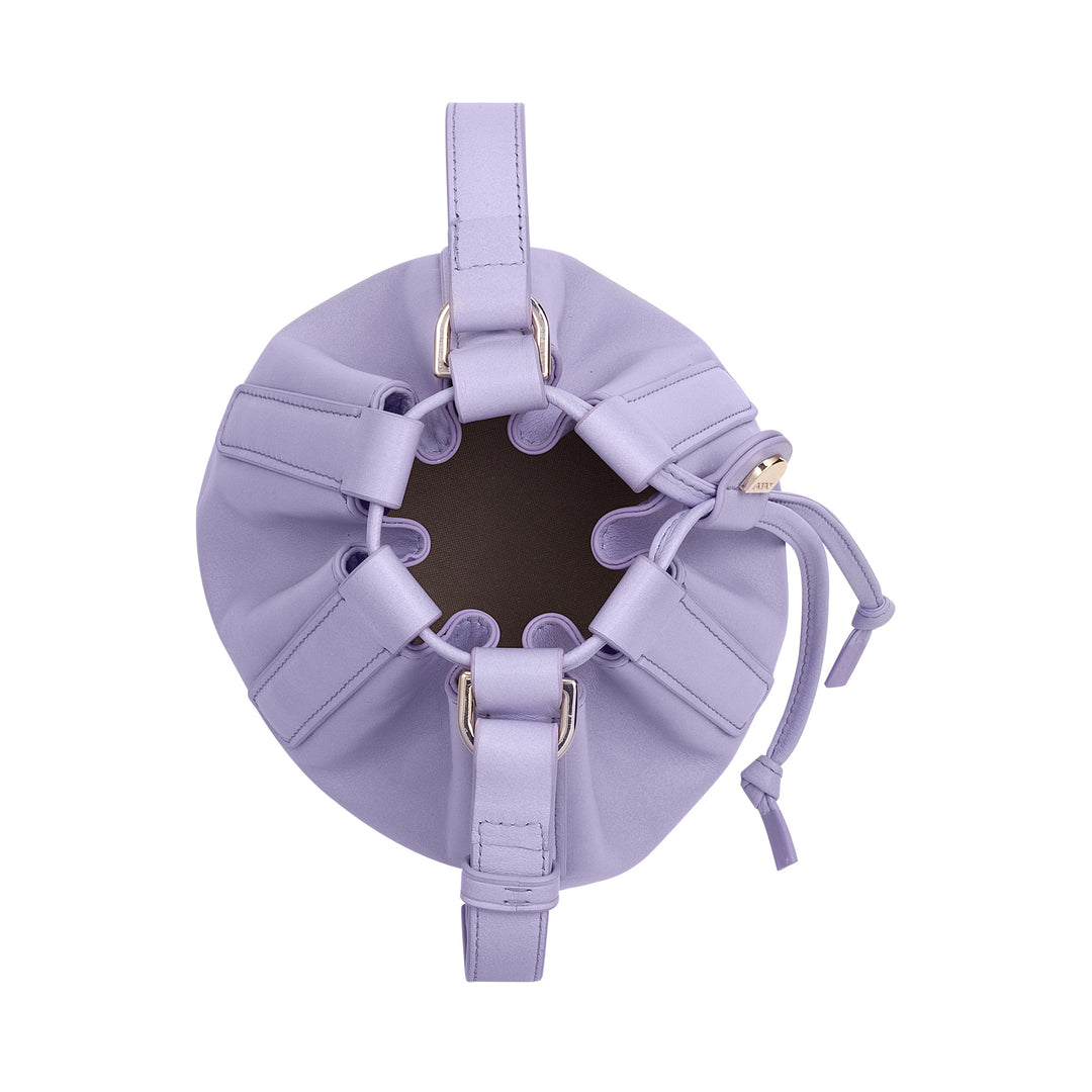 DUDU Piccola Borsa a Secchiello da Donna in Vera Pelle con Tracolla Regolabile e Chiusura a Coulisse – Borsa a Tracolla Elegante e Compatta con Cordoncino, Perfetta per l&