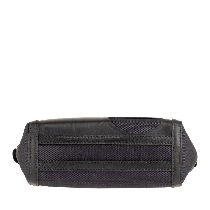 DUDU Borsa Tote Donna Pelle e Tessuto – Borsa a Mano, Borsa a Tracolla con Design Geometrico, Shopping Elegante e Versatile per Uso Quotidiano