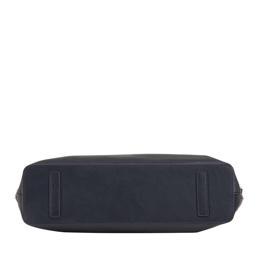 DUDU Borsa Donna Grande Morbida in Pelle, Borsa a Tracolla Capiente con Cinghia Staccabile, Borsa a Mano con Due Manici e Chiusura Zip