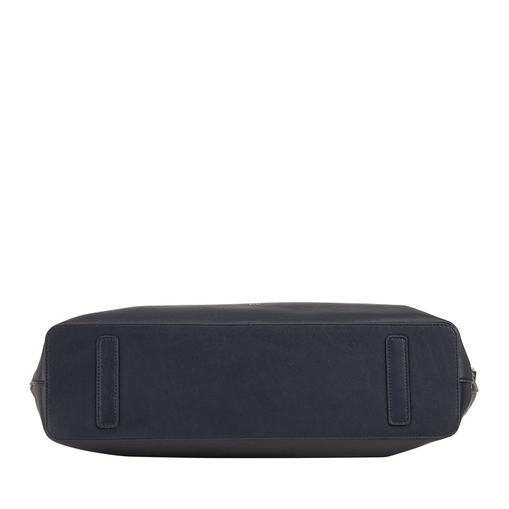DUDU Borsa Donna Grande Morbida in Pelle, Borsa a Tracolla Capiente con Cinghia Staccabile, Borsa a Mano con Due Manici e Chiusura Zip