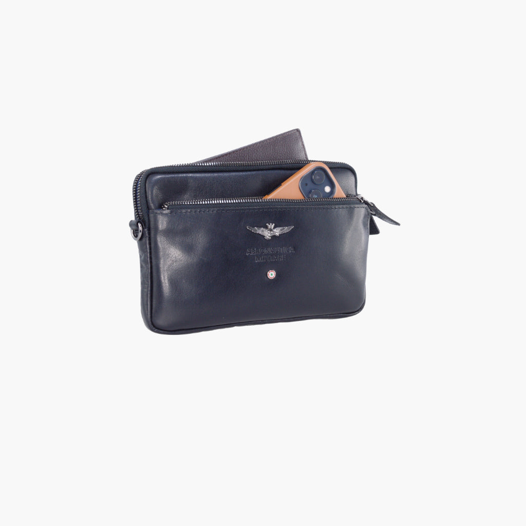 Aeronautica Militare Pochette uomo in pelle linea Vintage AM356-MO