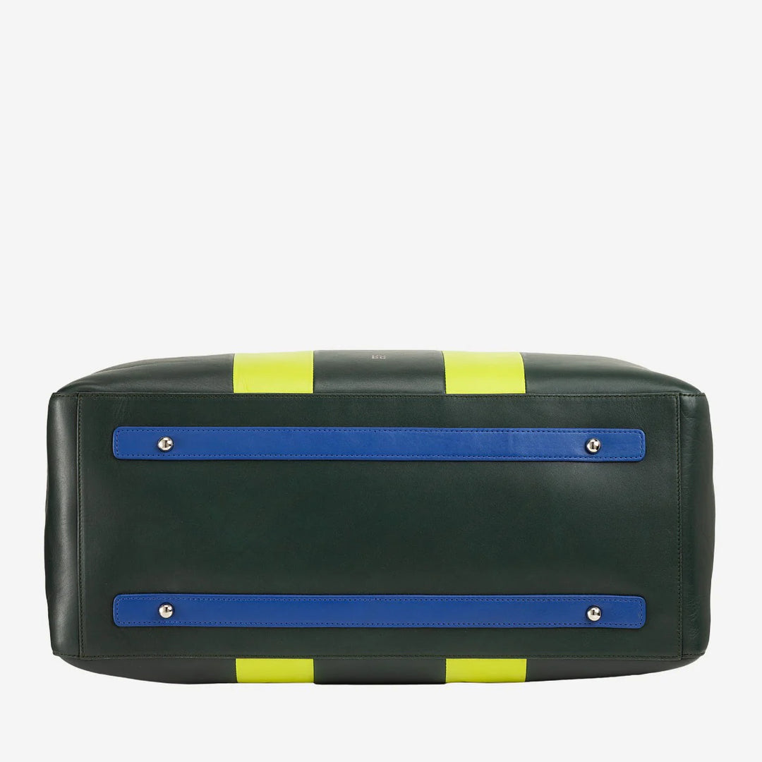 DUDU Borsone da Viaggio in Pelle a Tracolla, Borsa per Weekend Palestra da Uomo Donna 32L Grande, Weekender Travel Bag da 49cm