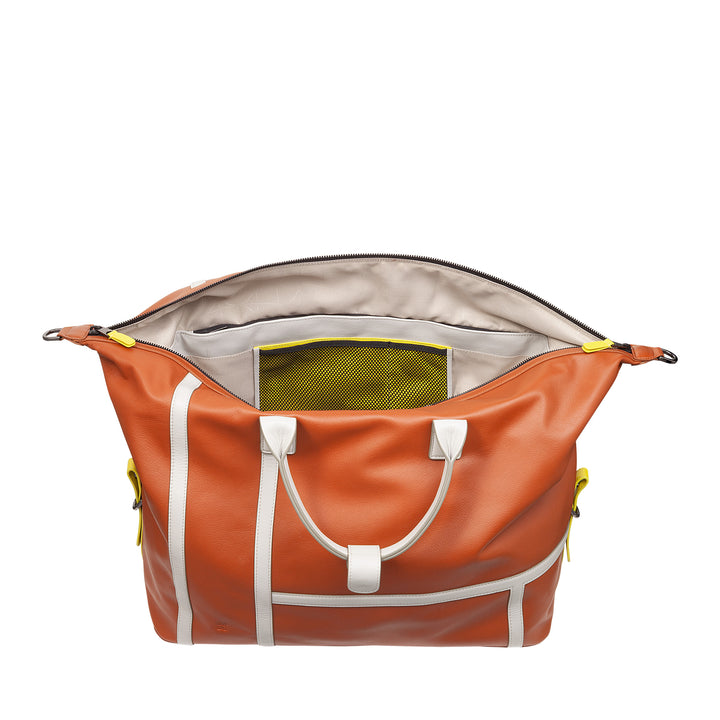 DUDU Borsone in Pelle per Tennis Palestra, 28 Litri, Edizione Limitata, Tracolla Staccabile, Chiusura a Cerniera, Weekender per Viaggi, Borsa Sportiva Pelle