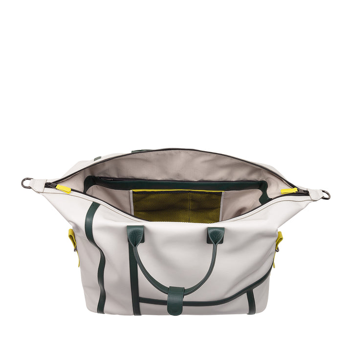 DUDU Borsone in Pelle per Tennis Palestra, 28 Litri, Edizione Limitata, Tracolla Staccabile, Chiusura a Cerniera, Weekender per Viaggi, Borsa Sportiva Pelle