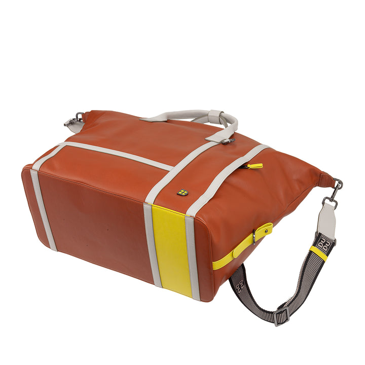 DUDU Borsone in Pelle per Tennis Palestra, 28 Litri, Edizione Limitata, Tracolla Staccabile, Chiusura a Cerniera, Weekender per Viaggi, Borsa Sportiva Pelle