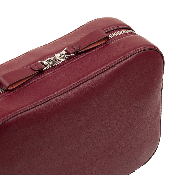 DUDU Borsa a Tracolla Donna Piccola in Pelle, Camera Bag a Spalla con Cinghia Staccabile, Borsetta in Pelle Elegante Compatta
