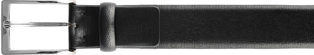 Gerba Cintura in pelle saffiano nero lunghezza 110cm CG001B110