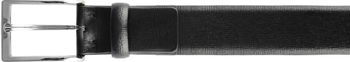 Gerba Cintura in pelle saffiano nero lunghezza 110cm CG001B110