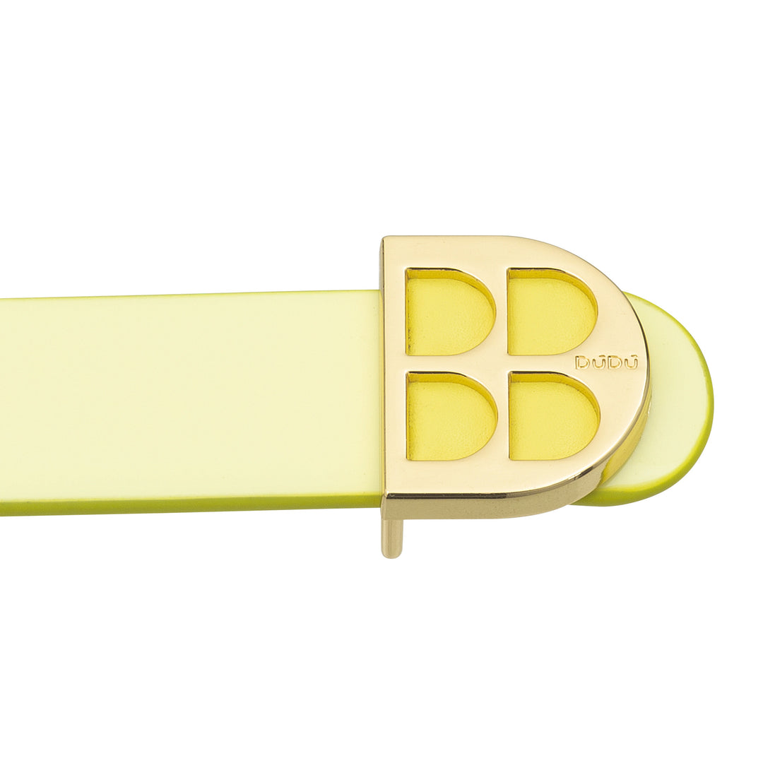 DUDU Cintura Donna in Vernice, Vera Pelle Made in Italy, H 23mm, Reversibile, Sottile, Cintura Elegante di Alta Qualità