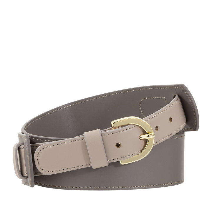DUDU Cintura in Pelle Donna Made in Italy, H 40mm, con Fibbia Metallica, Larghezza 4cm, Cintura Elegante per Vestito, Pantalone