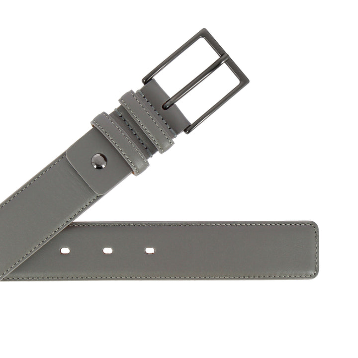 Nuvola Pelle Cintura da Uomo in Pelle Morbida made in Italy Elegante H 34mm con Fibbia in Metallo