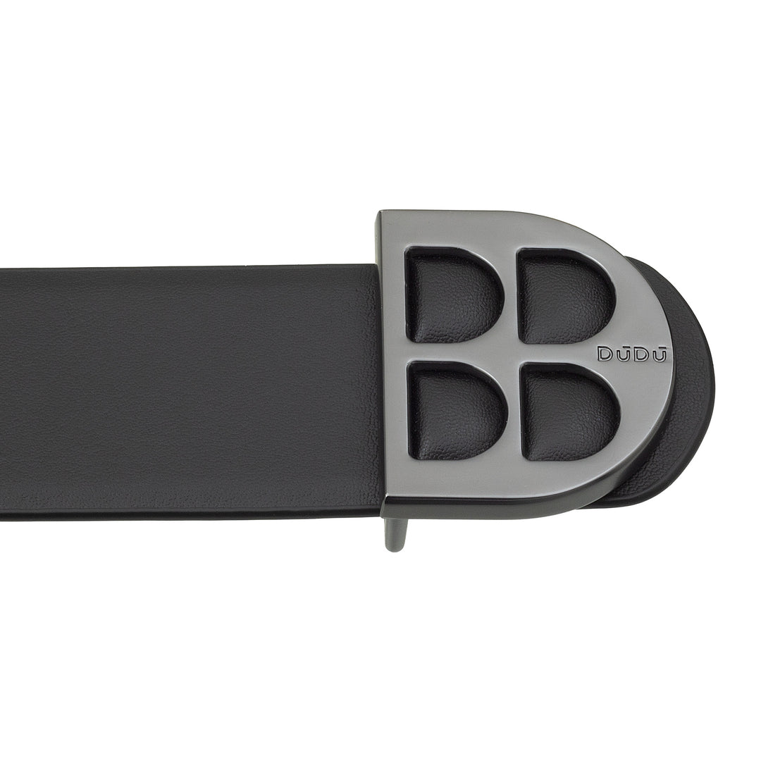 DUDU Cintura Uomo Reversibile in Vera Pelle Bicolore, Made in Italy, Double Face, H 35mm, con Fibbia Personalizzata