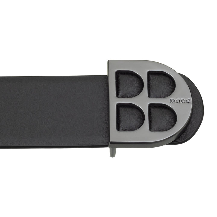 DUDU Cintura Uomo Reversibile in Vera Pelle Bicolore, Made in Italy, Double Face, H 35mm, con Fibbia Personalizzata