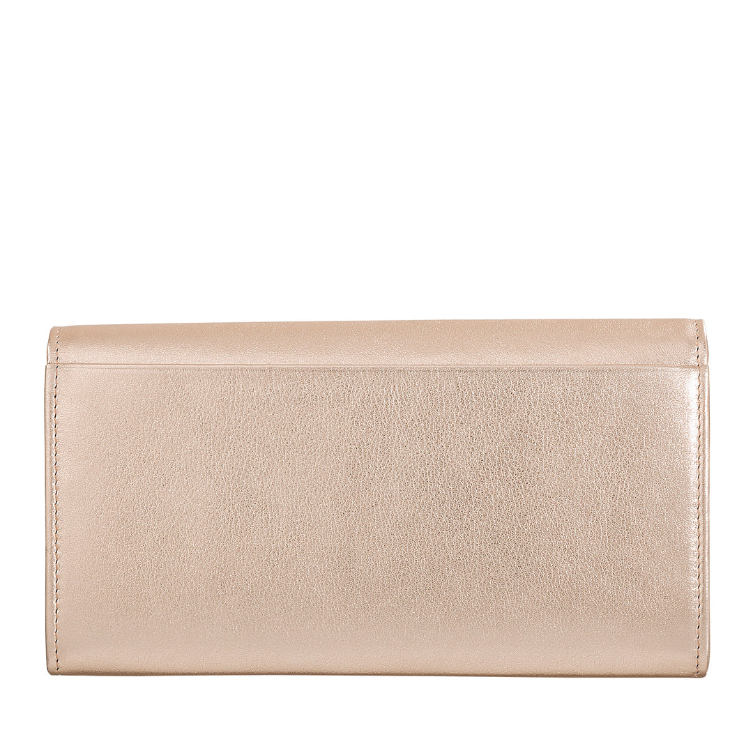 DUDU Portafoglio Donna Grande in Pelle Colorata, Portafoglio Continental, Tasche Porta Carte di Credito, Portamonete con Cerniera
