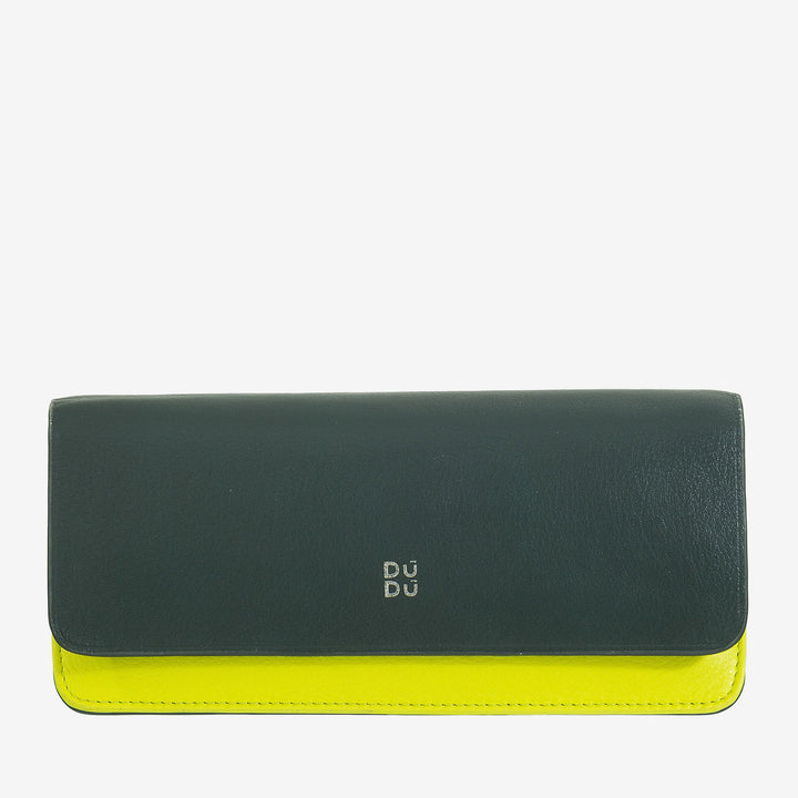 DUDU Custodia Porta Occhiali da Vista e Occhiali da Sole in Vera Pelle Morbida con Chiusura Magnetica, Astuccio Portaocchiali Colorato