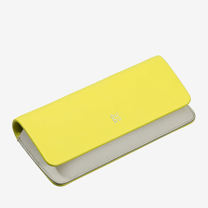 DUDU Custodia Porta Occhiali da Vista e Occhiali da Sole in Vera Pelle Morbida con Chiusura Magnetica, Astuccio Portaocchiali Colorato