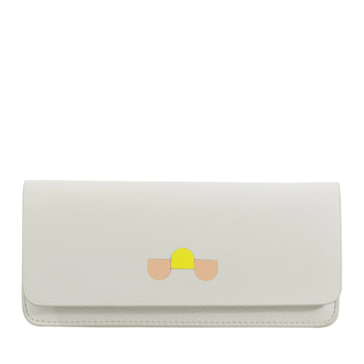 DUDU Custodia Porta Occhiali da Vista e Occhiali da Sole in Vera Pelle Morbida con Chiusura Magnetica, Astuccio Portaocchiali Colorato