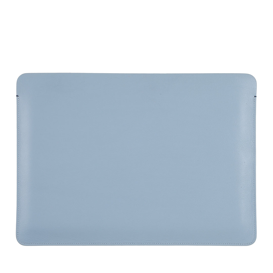 DUDU 13 Zoll PC-Hülle aus weichem Leder, bunte Schutzhülle für Laptop, Notebook, MacBook 13 Zoll, zweifarbig, schlankes Design