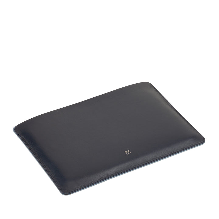 DUDU 13 Zoll PC-Hülle aus weichem Leder, bunte Schutzhülle für Laptop, Notebook, MacBook 13 Zoll, zweifarbig, schlankes Design
