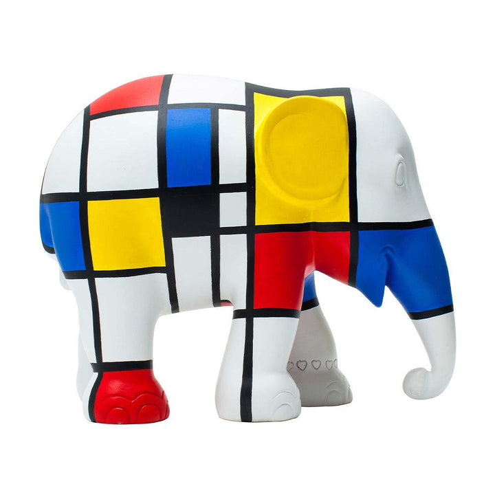 Elephant Parade elefante Hommage to Mondriaan 15cm Limited Edition 3000 HOMMAGE TO MONDRIAAN 15