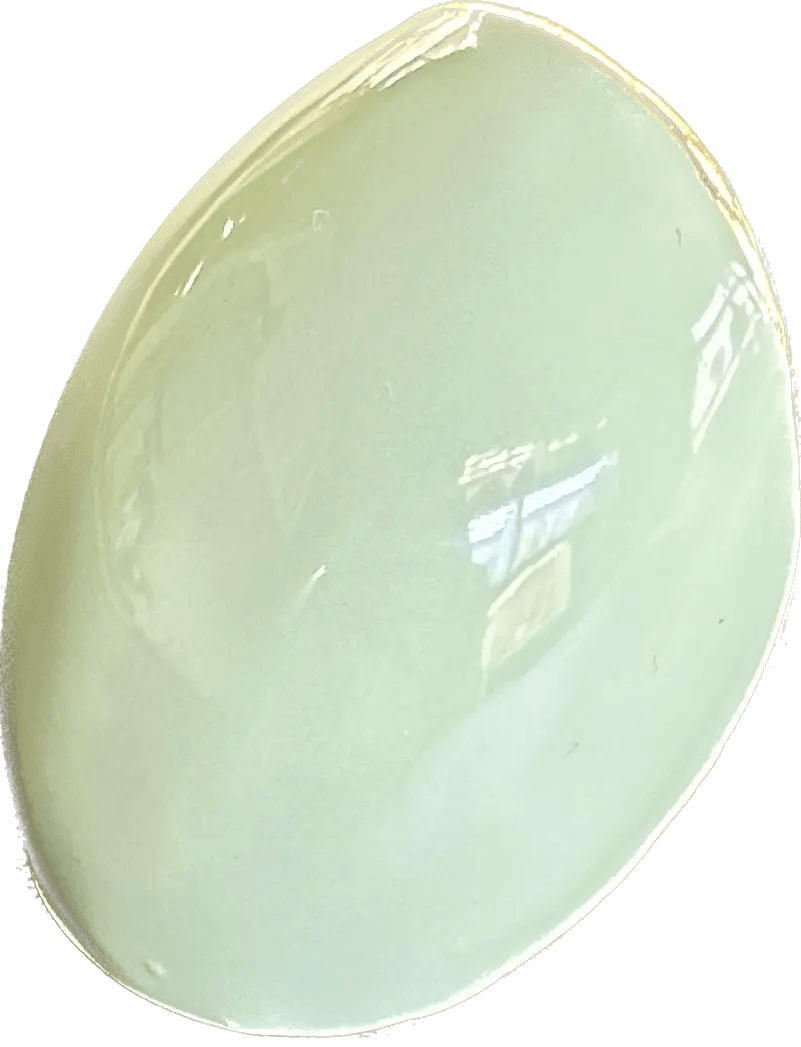 Federica Rossi anello in bronzo laminato oro 18kt con smalto verde salvia FR.AN.09 - Capodagli 1937