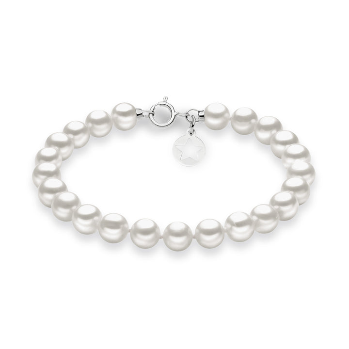 Comete Bracciale Filo Perle Acquadolce in Oro BRQ109AM