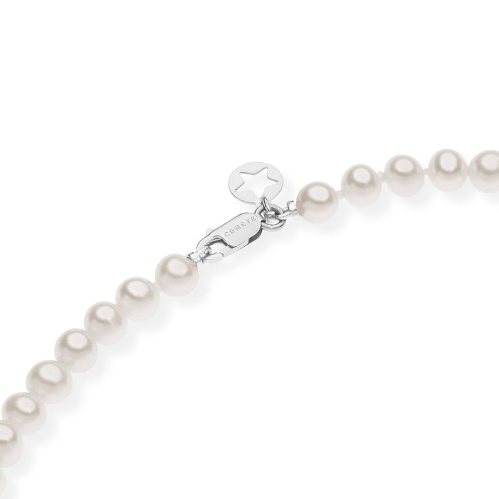 Comete Collana Filo Perle Acquadolce in Oro e Diamante FWQ320