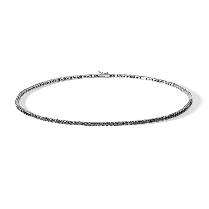 Comete Collana Tennis in Argento con zirconi neri UGL738NM50