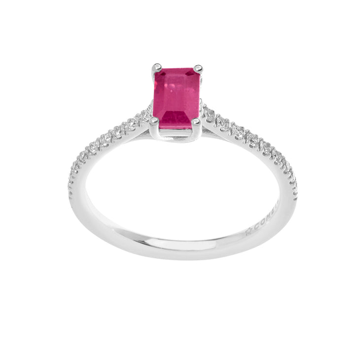 Comete Anello in Oro Diamanti e Rubino ANB2566