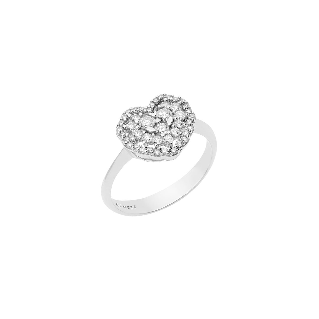 Comete Anello Cuore in Oro e Diamanti ANB2416