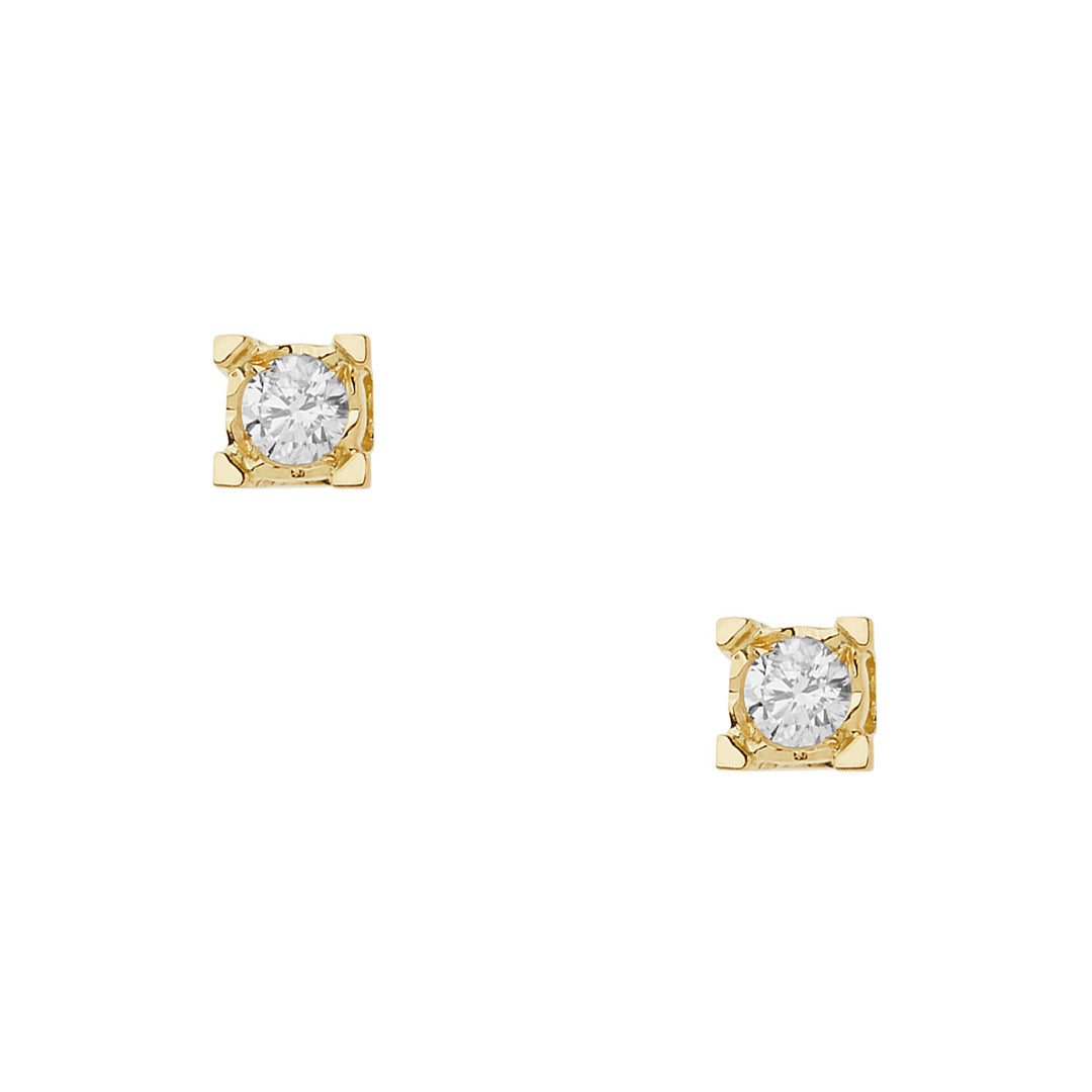 Comete Orecchini Punti luce diamantati in Oro e Diamanti ORB1004