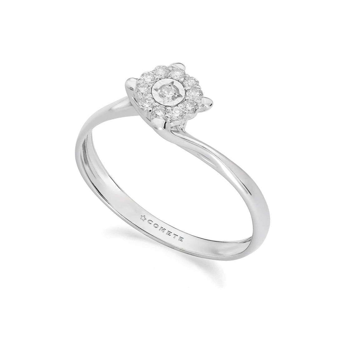 Comete Anello in Oro bianco 375‰ con Diamanti bianchi KANB1905