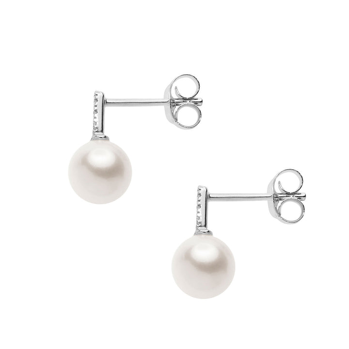 Comete Orecchini con Perla e Diamanti bianchi ORP759